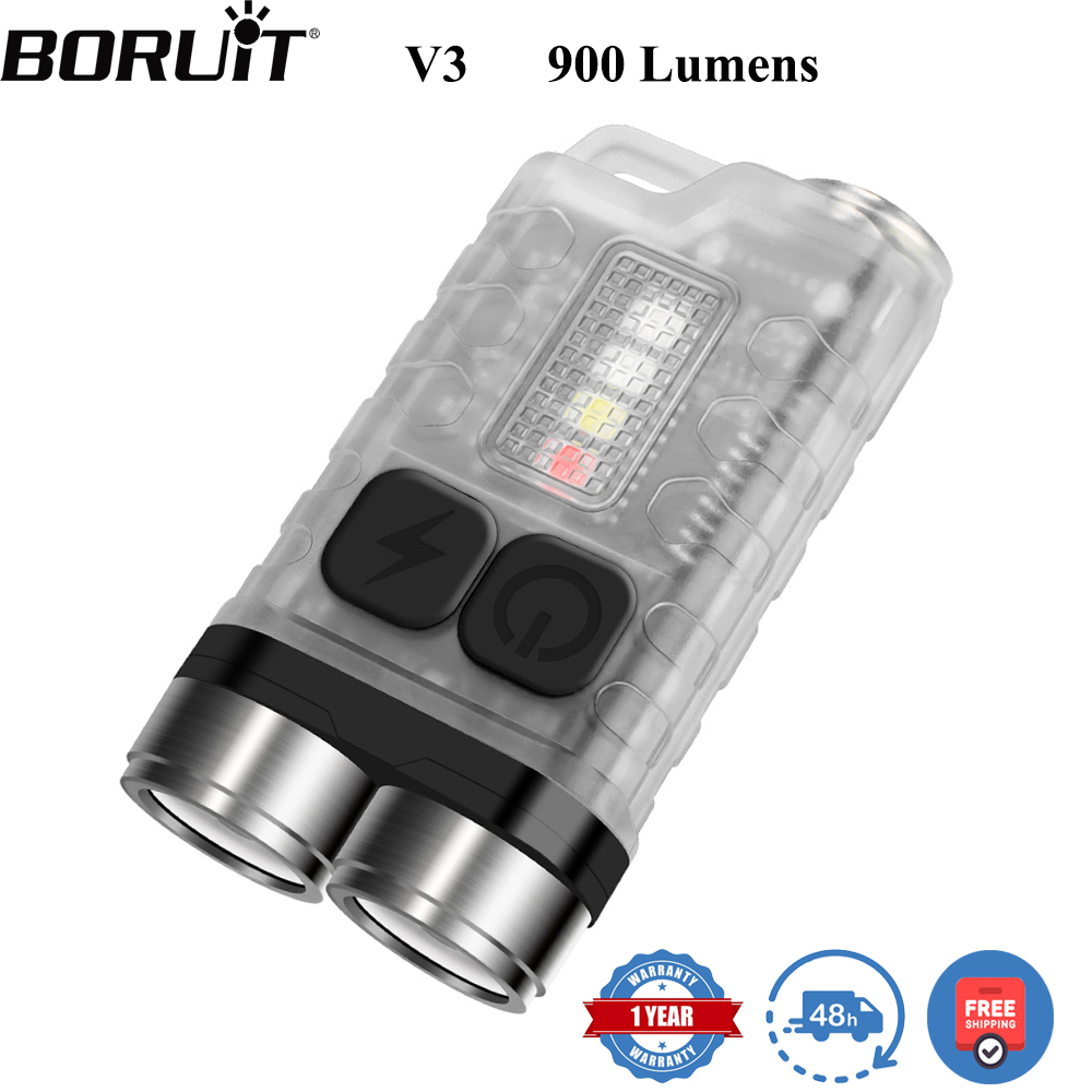 Fishing Kit Compact - BORUiT V3 LED キーホルダー ポータブル 900LM