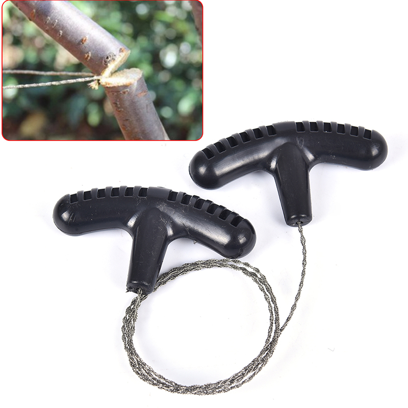 Fire Starting Kit - マニュアルハンドスチールトラベルツールアウトドアキャンプハイキングロープチェーンソー実用ポータブル緊急サバイバルギア鋼線キット