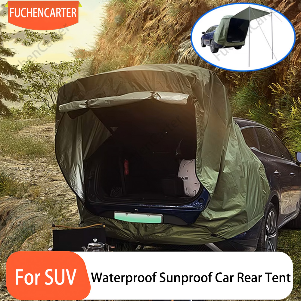 Emergency Mylar Tent - 屋外キャンプピクニックSUVテールゲートテント防水日除け車後部拡張オーニングポータブルカートランクキャノピーテント