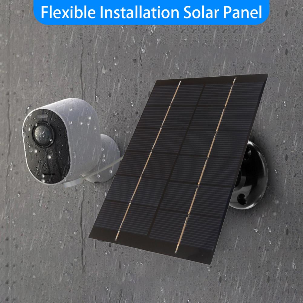 Solar Emergency Charger - セキュリティカメラ用ソーラー充電器 緊急用セキュリティカメラ用高効率ソーラーパネル 防水ユニバーサル電源