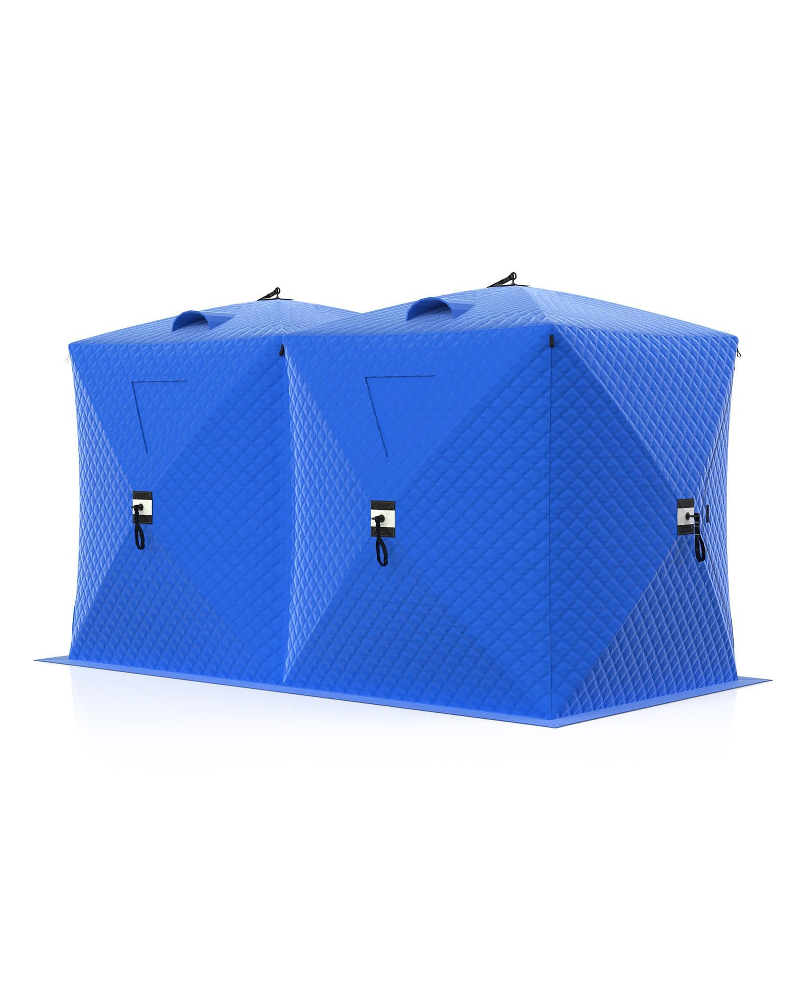 Emergency Mylar Tent - ポップアップ式アイスフィッシングテント ハブ型シェルター 風対策・保温性抜群 1～8人用 キャンプ 冬