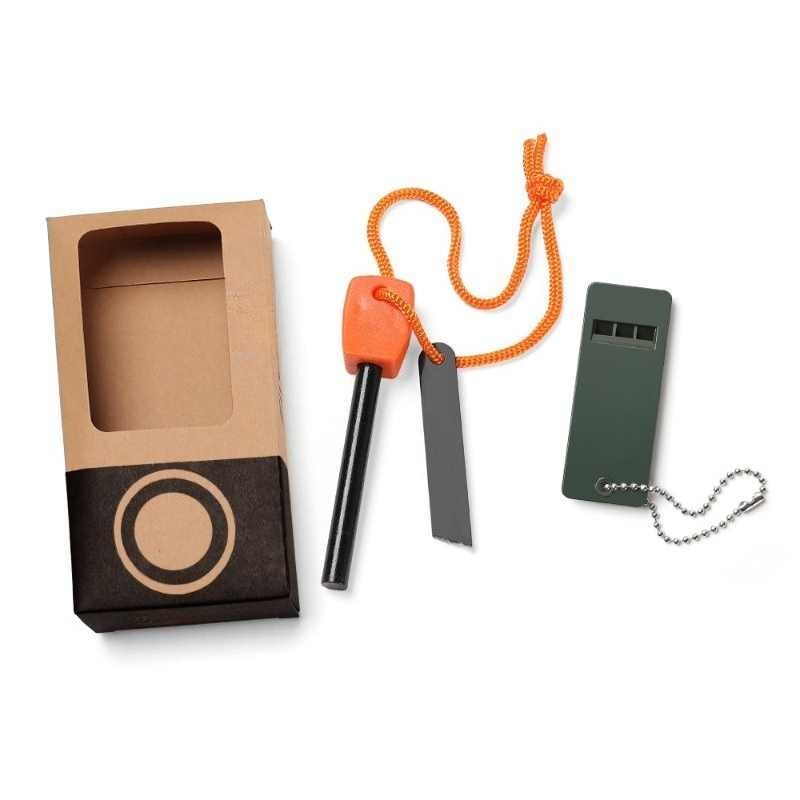 Magnesium Fire Starter - キャンプファイヤースターターキット マグネシウムロッド サバイバルホイッスル 屋外焚き火ツール 5個入り