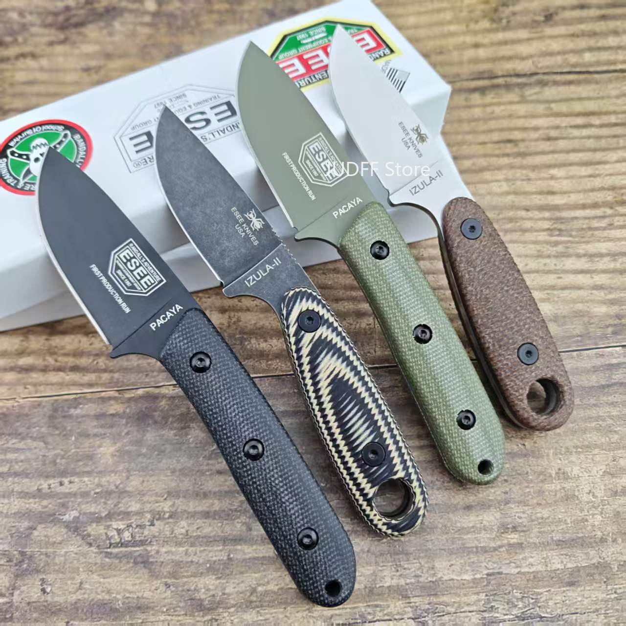 Bushcraft Knife Fixed - ESEE IZULA/PACAYA 屋外用固定ナイフ ピクニックやフィールドバックパックキャンプ用 多機能ポータブル切削工具 ユーティリティナイフ