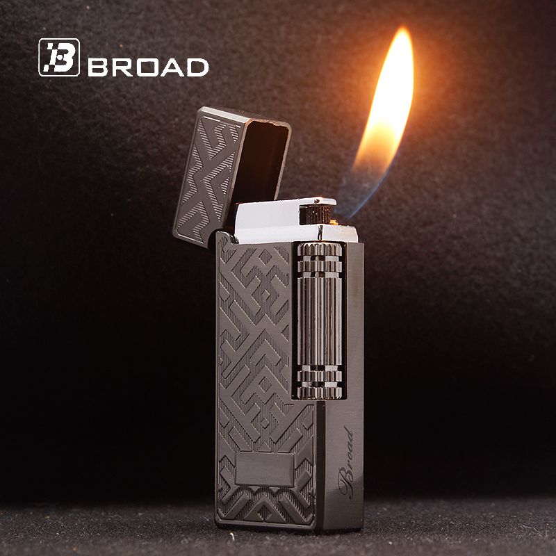 Fire Starting Kit - ブロードフリントガスライターブタンサイドスリップ砥石ライタータバコアクセサリーシガー喫煙ライターガジェット男性用