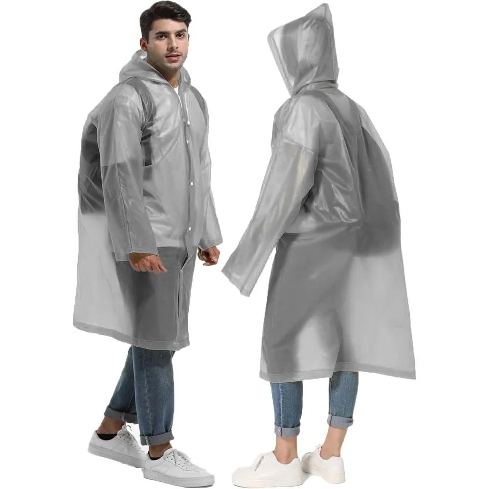 Emergency Poncho Rain - ﻿ 1/2 個コンパクト再利用可能なレインポンチョ軽量緊急レインウェア屋外キャンプハイキング旅行雨よけギア
