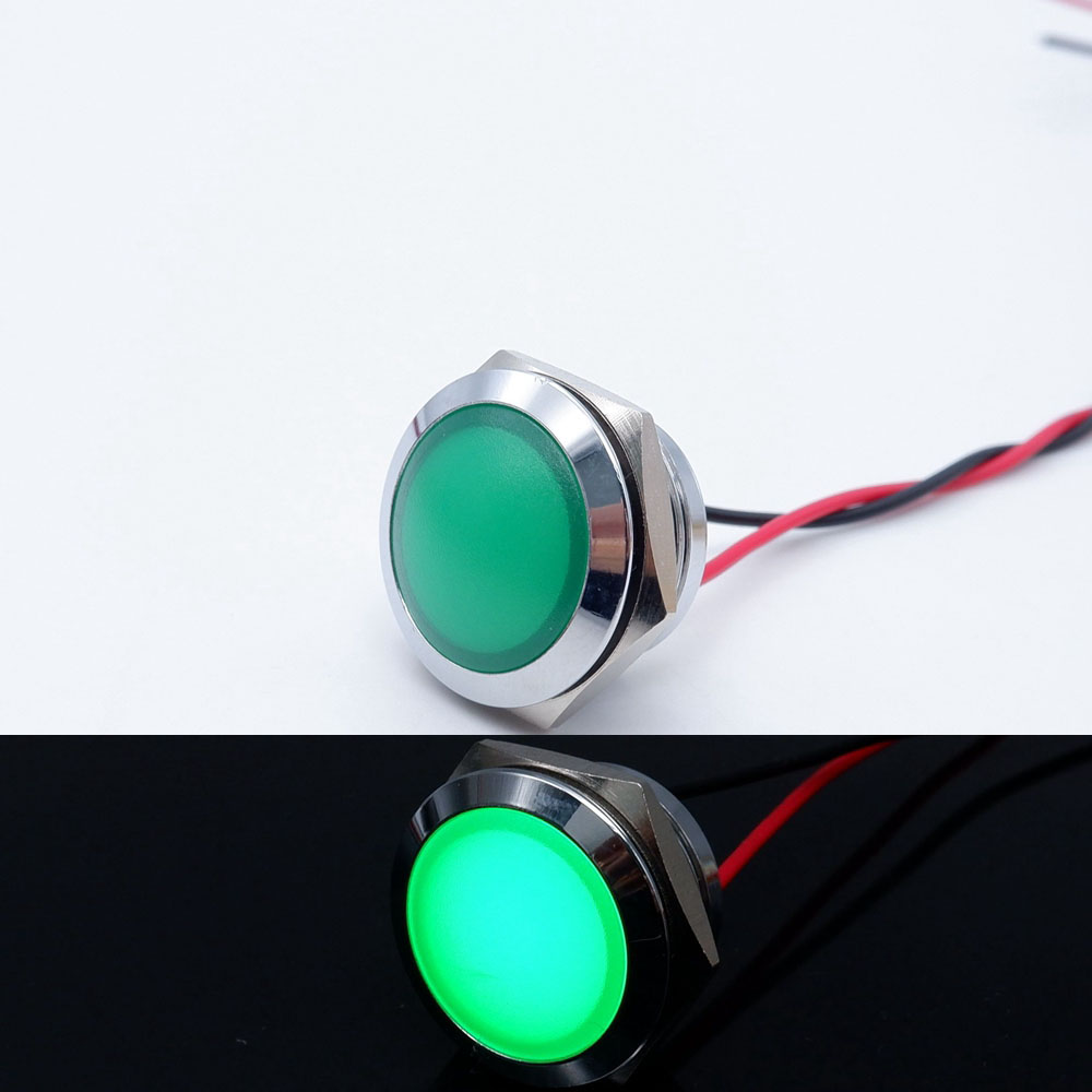 防水丸信号ランプ,金属LEDインジケーター,赤,オレンジ,青 - Signal Panel Orange のレビューと価格