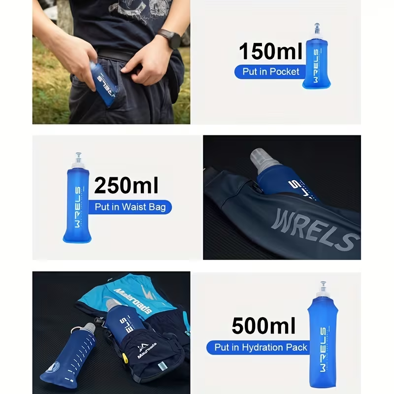WRELS ポータブルスポーツソフトフラスク BPAフリー  - Water Bag Collapsible のレビューと価格