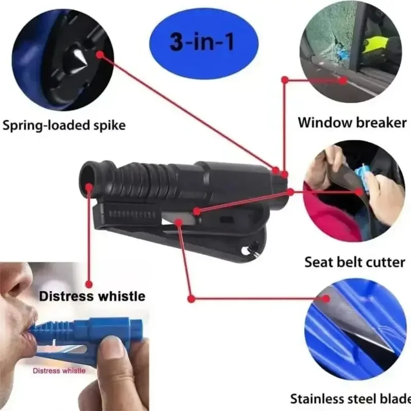 1pc ミニ安全ハンマーキーホルダー脱出車救命脱出ハンマー窓 - Rescue Rope Throw のレビューと価格