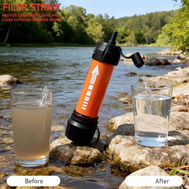 ハイキング用緊急携帯浄水器 - サバイバル、迅速な浄水、天然 - Water Purification Straw のレビューと価格