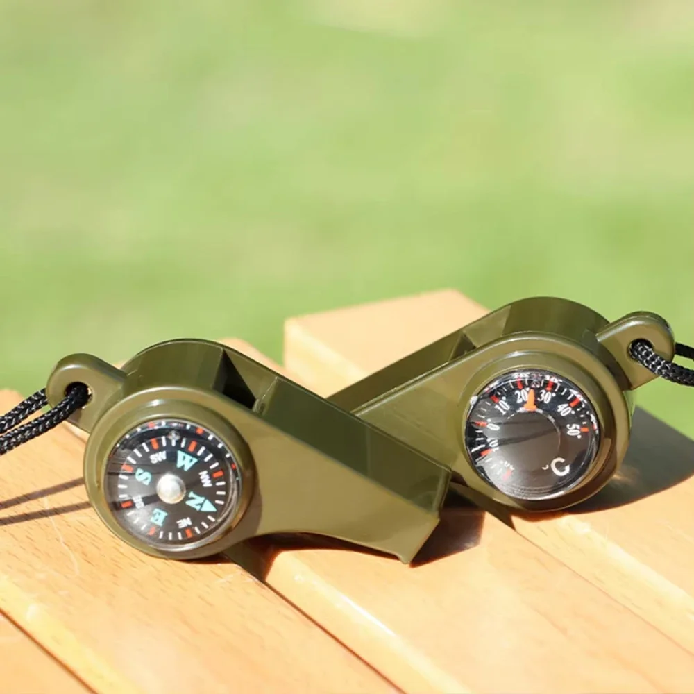 3in1 アウトドア緊急ホイッスル コンパス、温度計、アウト - Fire Starting Kit のレビューと価格