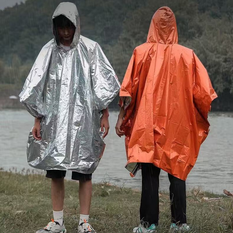 1PC/2PCS/4PCS 緊急用レインポンチョ サーマルフ - Emergency Poncho Rain のレビューと価格