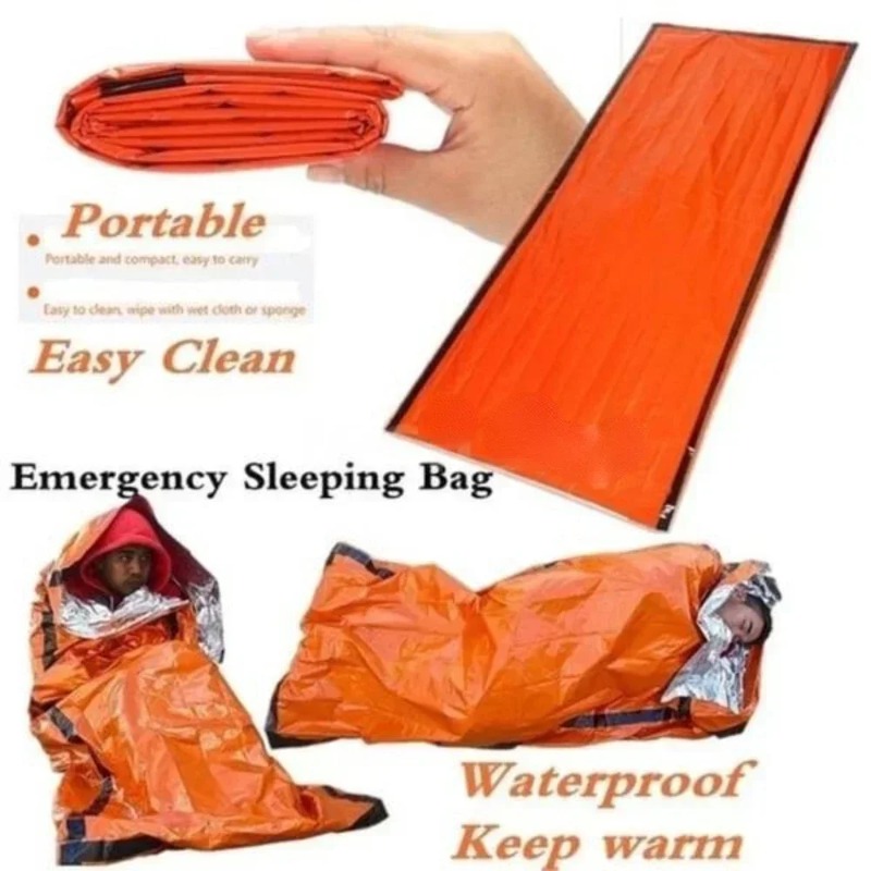 1pc PE 緊急ブランケット断熱寝袋屋外キャンプ緊急シェル - Survival Blanket Reflective のレビューと価格