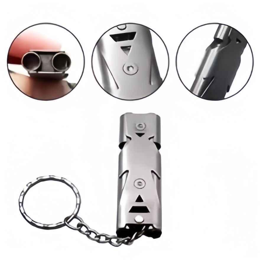 サバイバルホイッスルキーホルダー – 高デシベル、アウトドア - Emergency Whistle Loud のレビューと価格