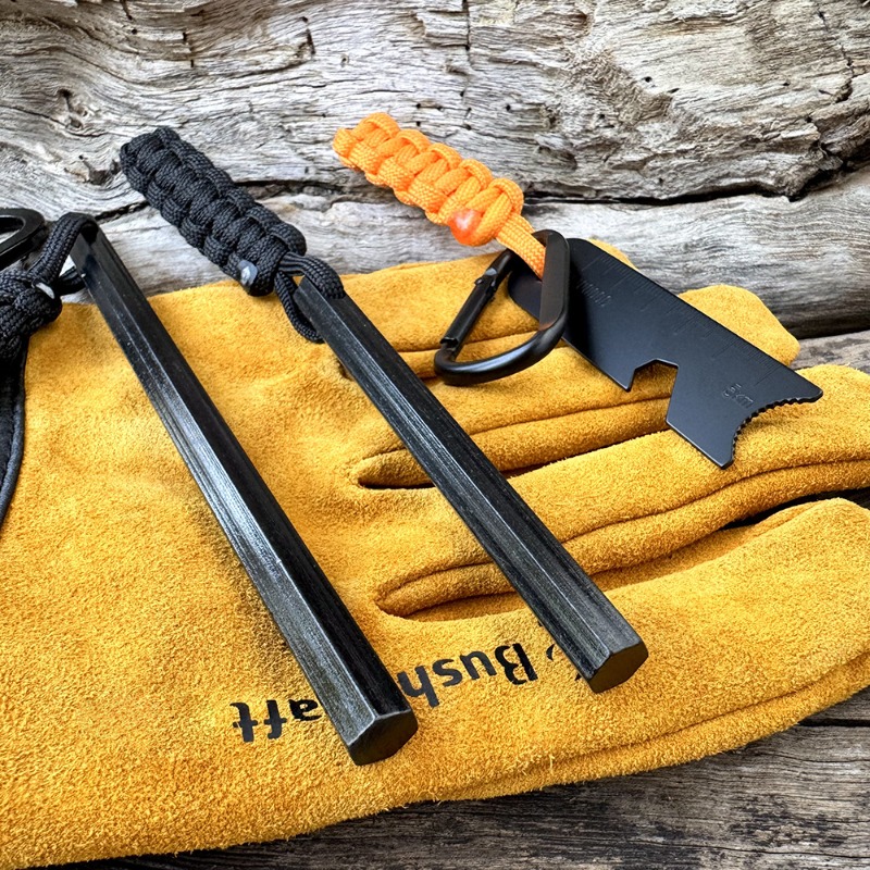 手織りロープ六角形フリントマグネシウムスティックアウトドアサ - Magnesium Fire Starter のレビューと価格