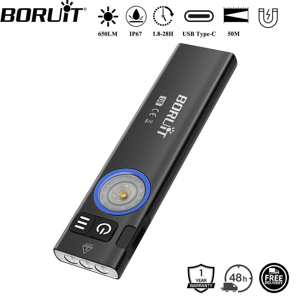 BORUiT U8 650LM EDC LED懐中電灯 タイ - Fishing Kit Compact のレビューと価格