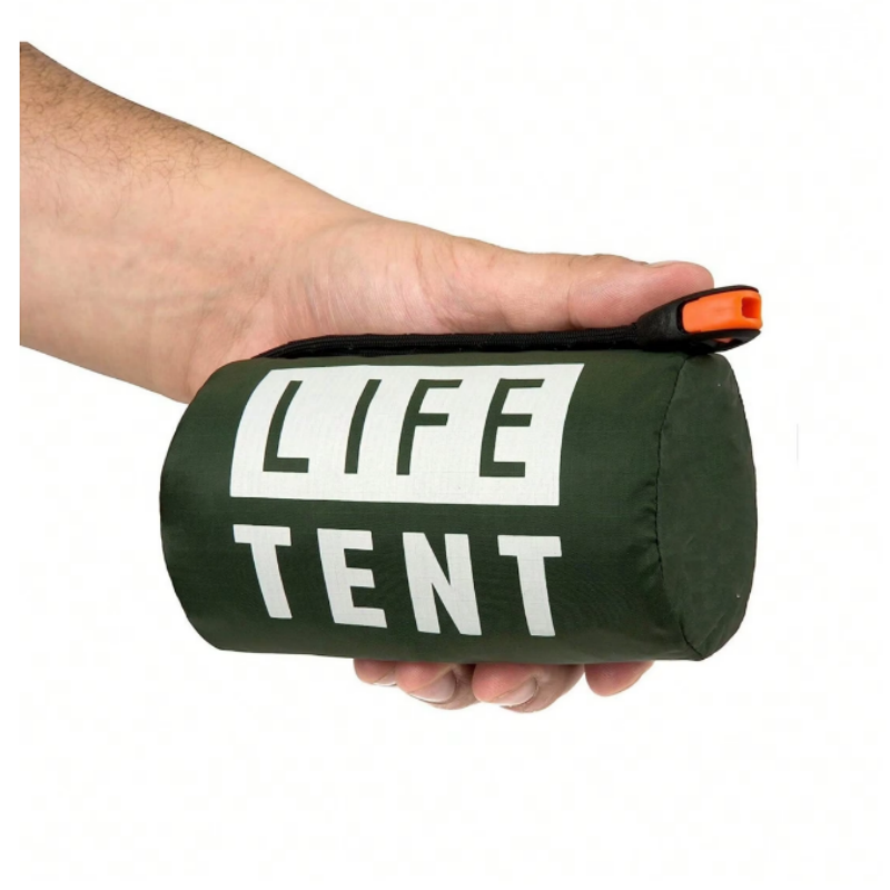2人用再利用可能マイラーチューブ緊急テント防水防風サバイバル - Emergency Mylar Tent のレビューと価格