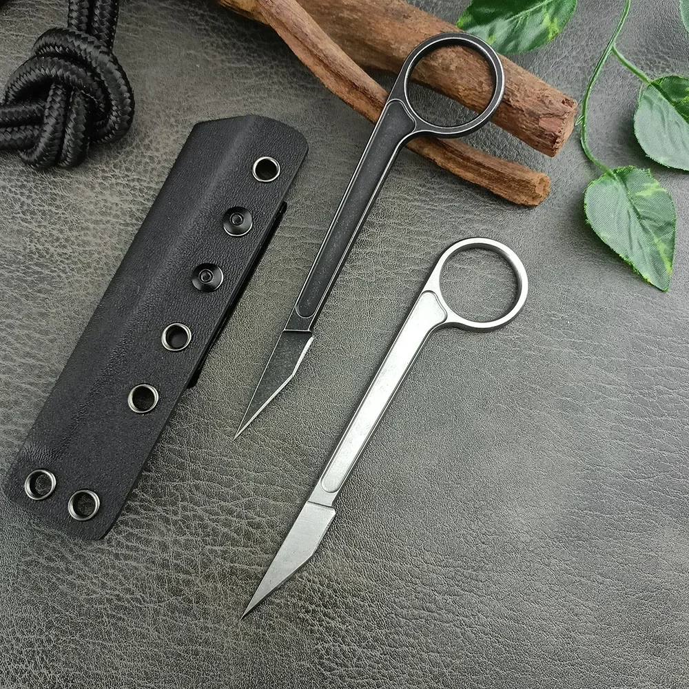 ポータブル軽量アウトドアキャンプ固定ナイフ耐久性のあるステン - Bushcraft Knife Fixed のレビューと価格