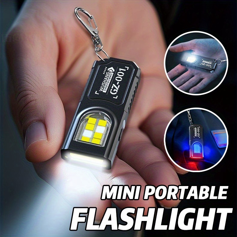強力なミニCOB LEDキーホルダー懐中電灯、USB C充電 - Fishing Kit Compact のレビューと価格