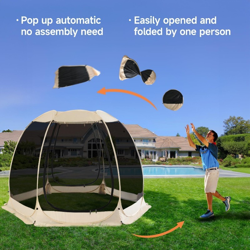 ホットセール6面メッシュスクリーンパーティーテント耐久性のあ - Emergency Mylar Tent のレビューと価格