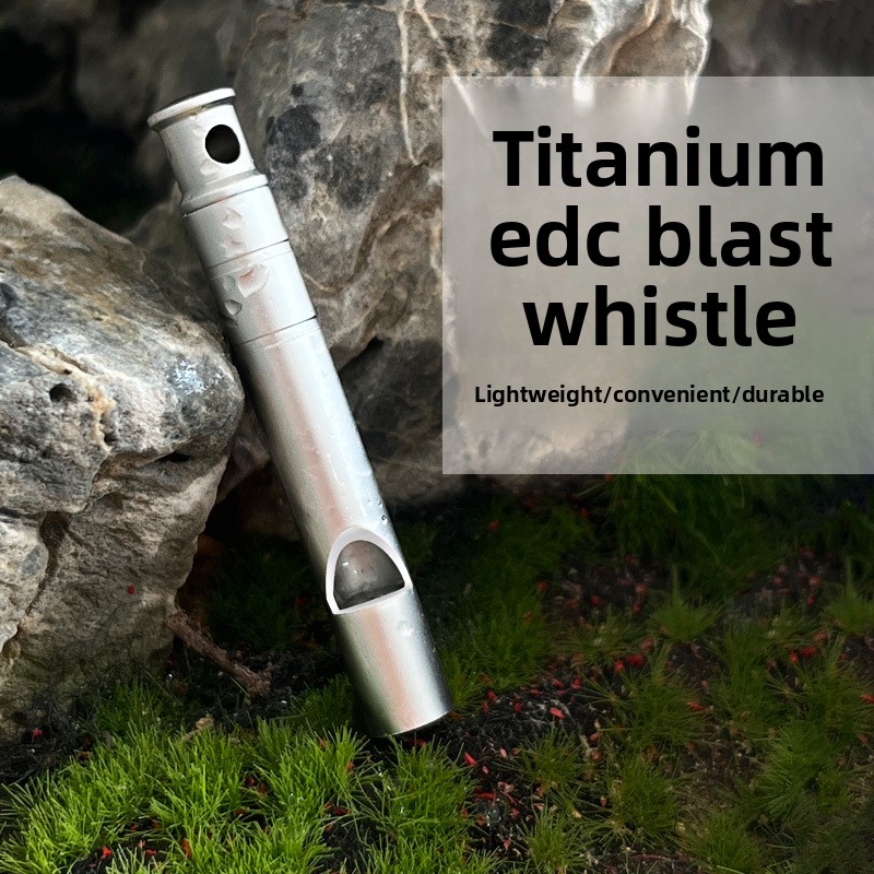 チタン合金サバイバルホイッスル大音量緊急ホイッスルミニポータ - Emergency Whistle Loud のレビューと価格