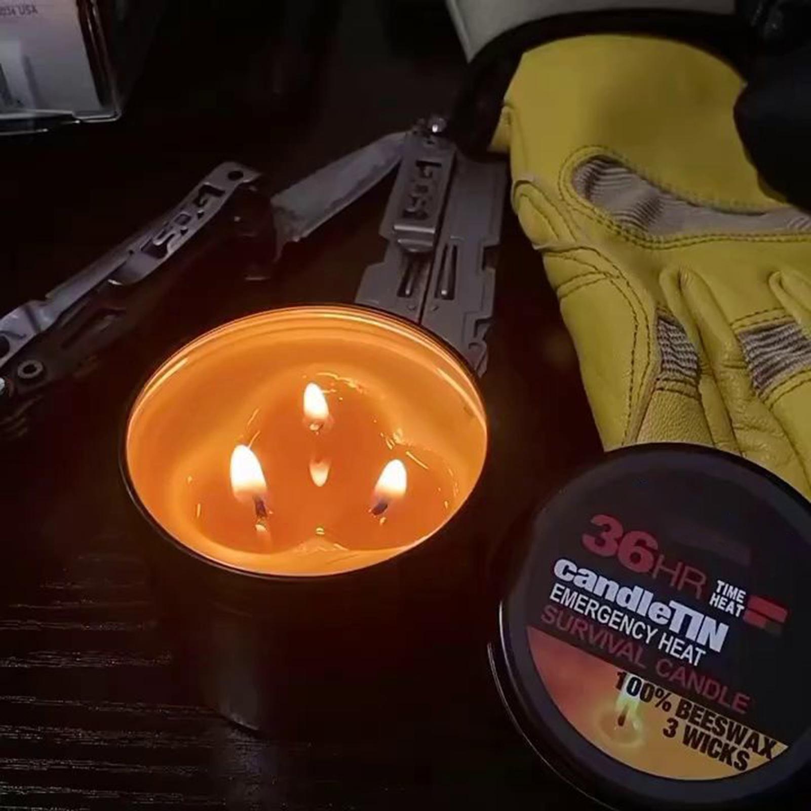 長時間燃焼キャンドル キャンプ用キャンドル ジャー付き 36 - Fire Starting Kit のレビューと価格
