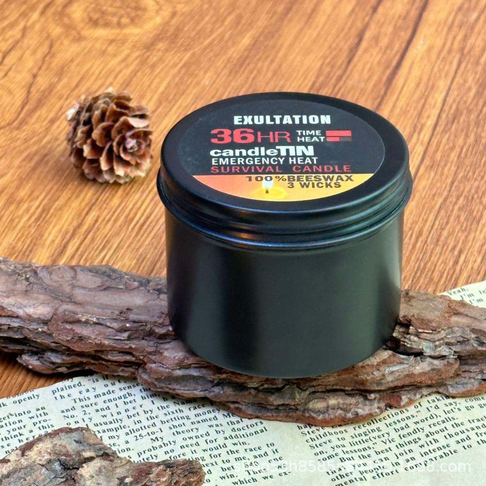 長時間燃焼キャンドル キャンプ用キャンドル ジャー付き 36 - Fire Starting Kit のレビューと価格
