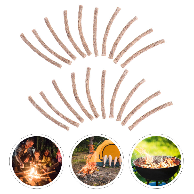 10 個サバイバル芯麻コードキャンプライター麻ファイヤースタ - Fire Starting Kit のレビューと価格