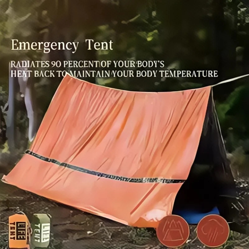 2人用緊急サバイバルシェルター 防水マイラービビーテント 保 - Emergency Mylar Tent のレビューと価格