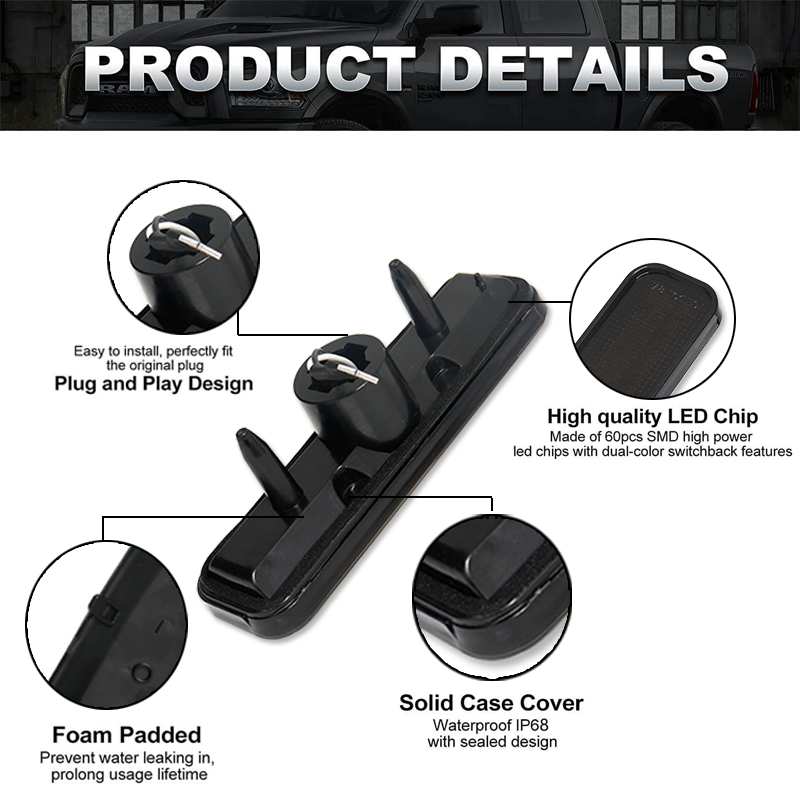 車のフロントとリアのバンパー、サイドマーカー、ウインカーライ - Signal Flare Kit のレビューと価格