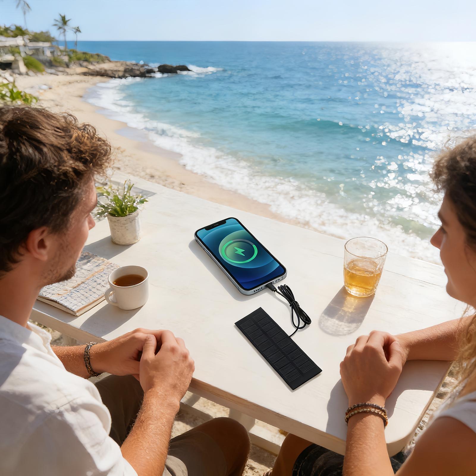 5W 5V ソーラーパネル充電器 タイプC出力付き 緊急電源 - Solar Emergency Charger のレビューと価格