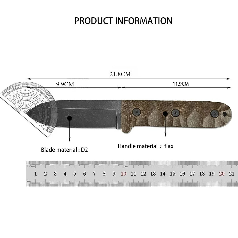 PR4 多目的アウトドア固定刃ナイフ ジャングルアドベンチャ - Bushcraft Knife Fixed のレビューと価格