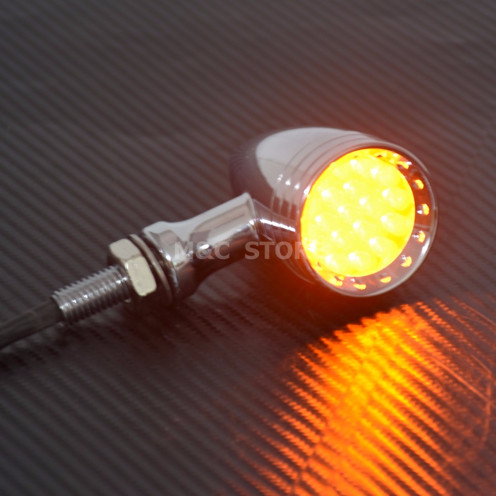 オートバイ LED ターンシグナル弾丸ウインカーオレンジ & - Signal Panel Orange のレビューと価格