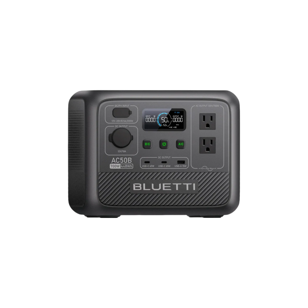 BLUETTI AC50B ポータブル電源 700W 448 - Solar Emergency Charger のレビューと価格