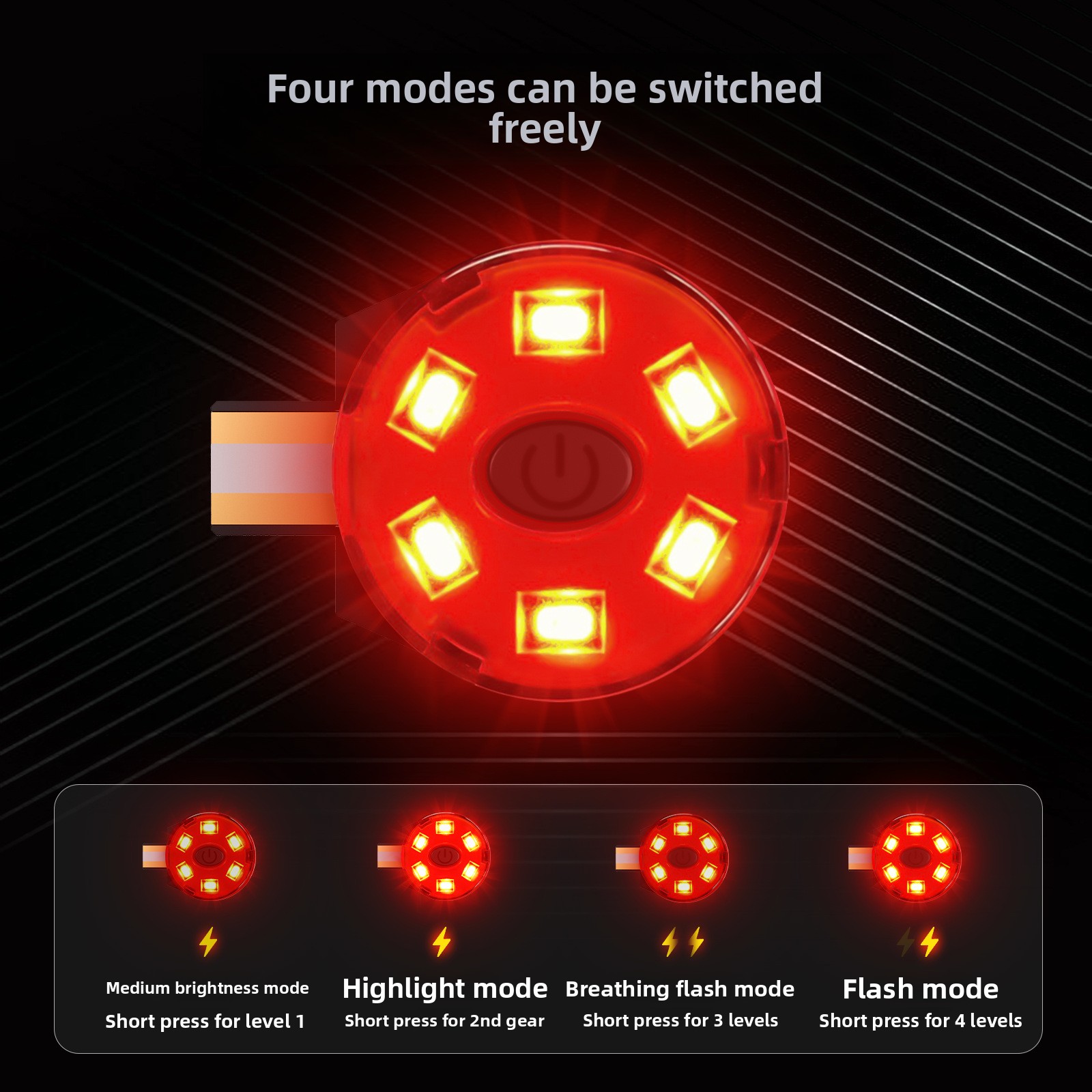 USB 充電式 LED ヘルメットテールライト高輝度点滅警告 - Sos Light Strobe のレビューと価格