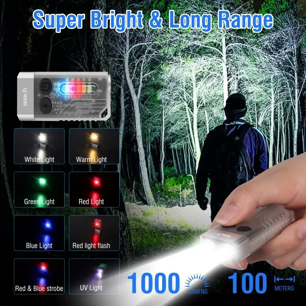 BORUiT V10 キーホルダー UV LED EDC 蛍 - Fishing Kit Compact のレビューと価格