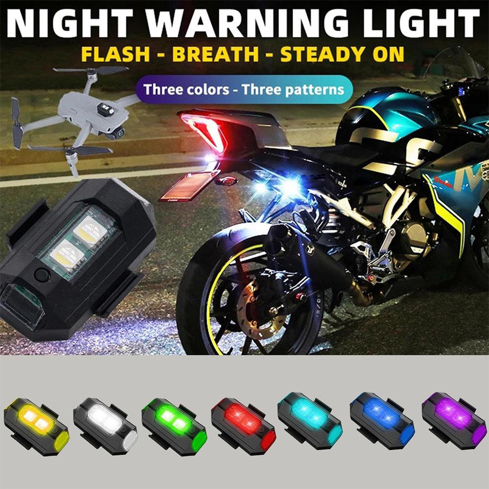 2 個ミニ LED ストロボライト装飾、7 色 LED 衝突 - Sos Light Strobe のレビューと価格