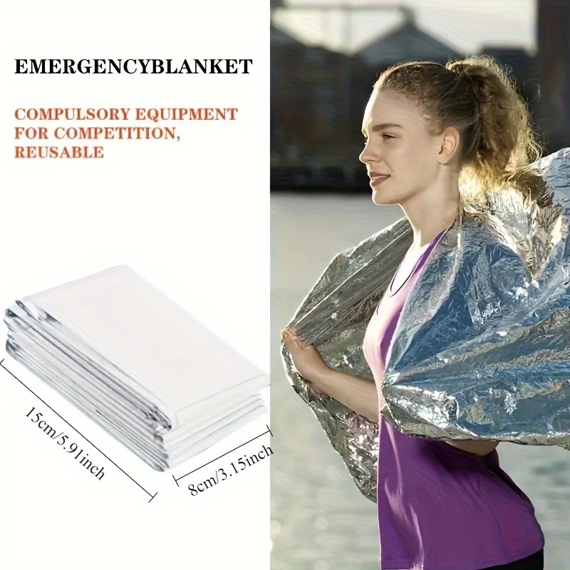 1 個屋外サバイバルポータブル救急ブランケット防寒日焼け止め - Survival Blanket Reflective のレビューと価格
