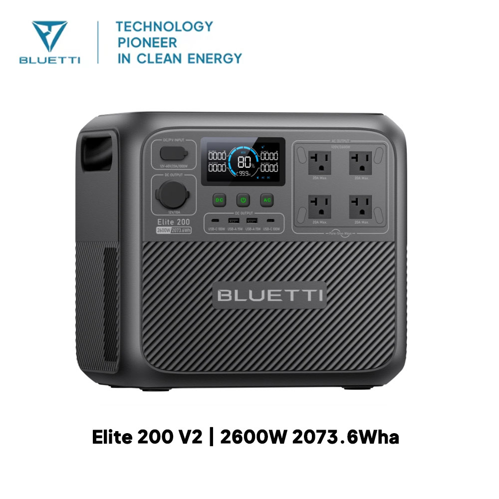 【リニューアル】BLUETTI Elite 200 V2 ポ - Solar Emergency Charger のレビューと価格