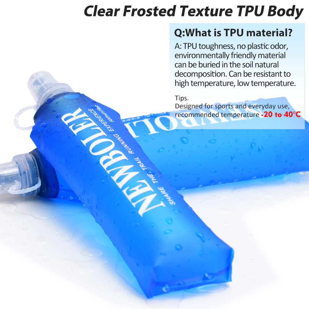 Tpu折りたたみ式ソフトフラスコウォーターボトル、折りたたみ - Water Bag Collapsible のレビューと価格
