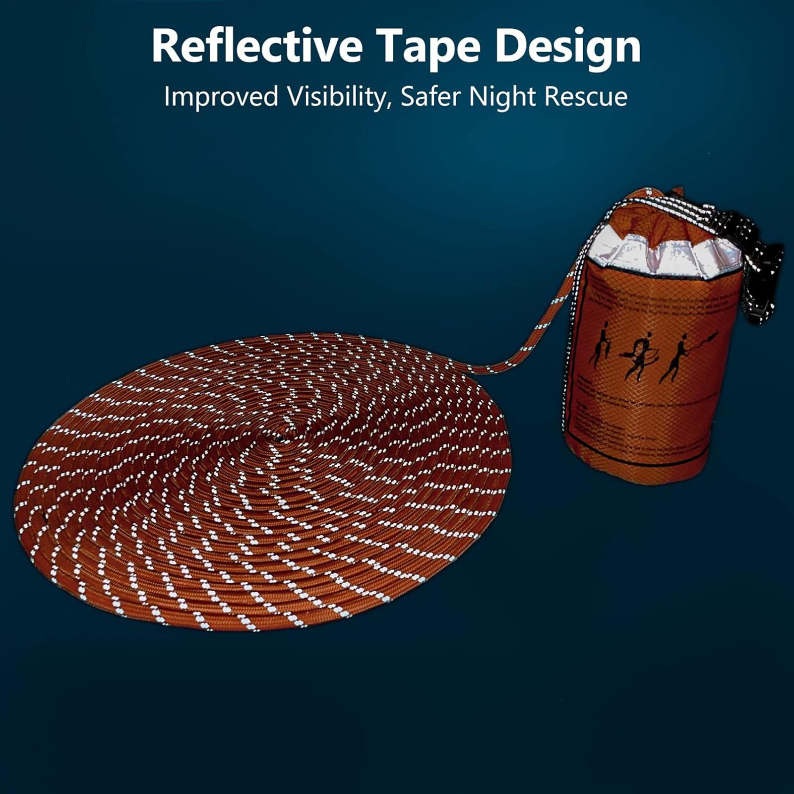 15 ボートフローティングレスキュースローバッグキット救命ラ - Rescue Rope Throw のレビューと価格